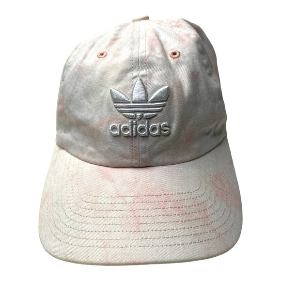 Adidas Women’s Light Pink/White Tie Dye Adjustable Hat - Picture 1 of 7